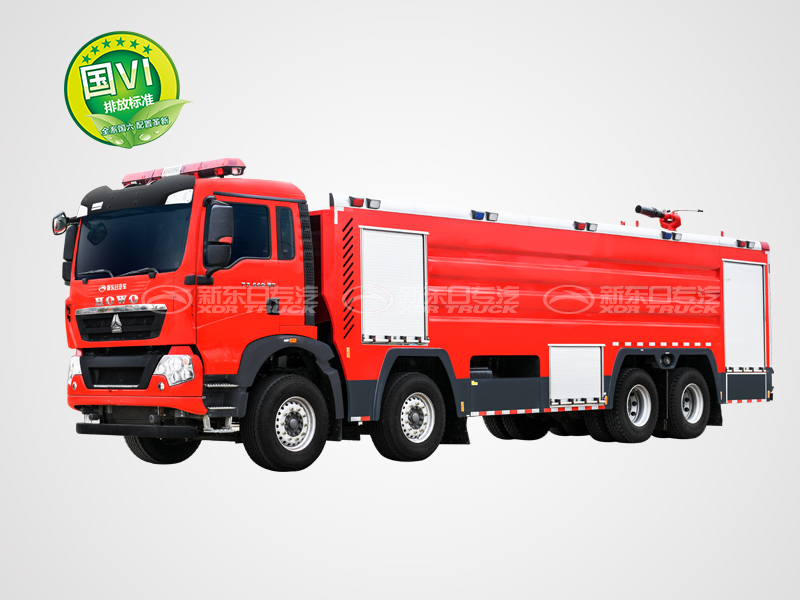 新東日牌 國(guó)六24.0噸 豪沃前四后八泡沫消防車 外露罐